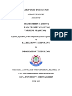 Crop Pest Detection: Madhumitha M (18it047) Raja Pradeepa R (18it066) Varshine S R (18it108)