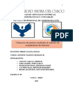 Informe Valuacion de Puestos Equipo N. 9