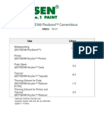 BOYSEN® Plexibond™ Cementitious: Liters Use