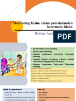 Monitoring Klaim Dalam Pemaksimalan Kesesuaian Klaim: Bellany Apriono Roykardo