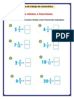 Resuelve Los Siguientes Ejercicios Números Mixtos