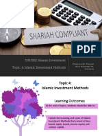 Topic 4 - Islamic Investment Methods