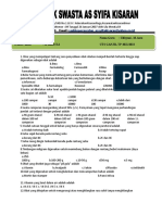 Mata Pelajaran: DDF Nama Guru: Ulfayani, M.Asro Waktu / Kelas: 40 Menit XA UTS GANJIL TP 2021/2022