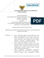 Permendesa Nomor 17 Tahun 2017