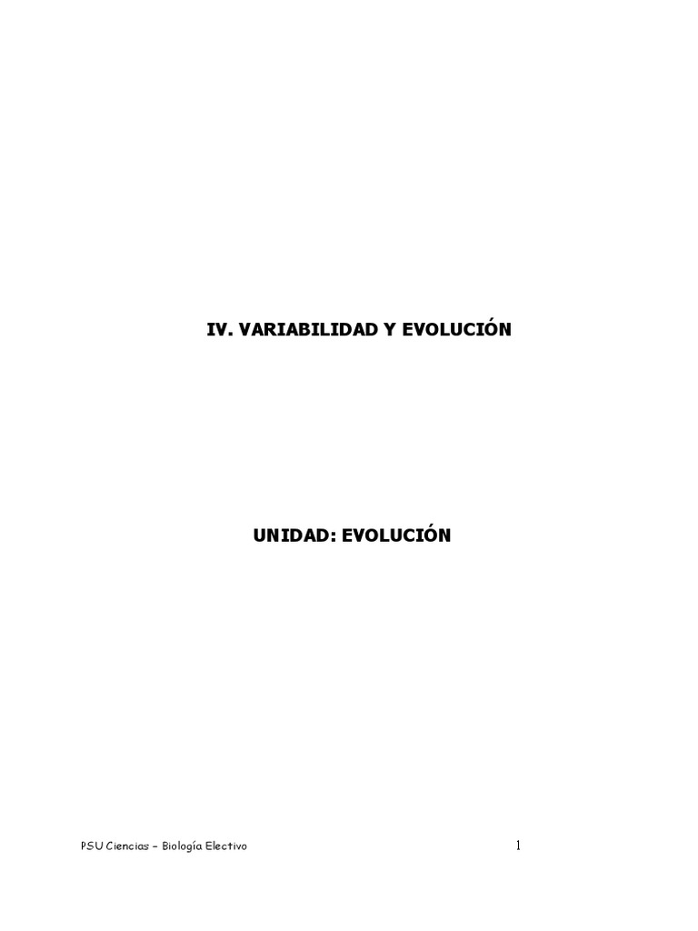 Evolución y Origen de la Vida en la Tierra | PDF | Evolución | Biología ...