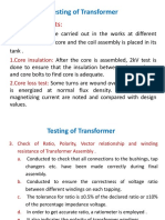 Testing of Transformer