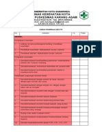 Ceklist Strata UKS TK