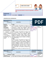 Sesion de Aprendizaje 1 - Lunes 20 de Junio