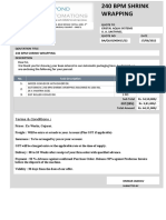 240 BPM SHRINK WRAPPING MACHINE FOR CRISTAL AQUA SYSTEMS