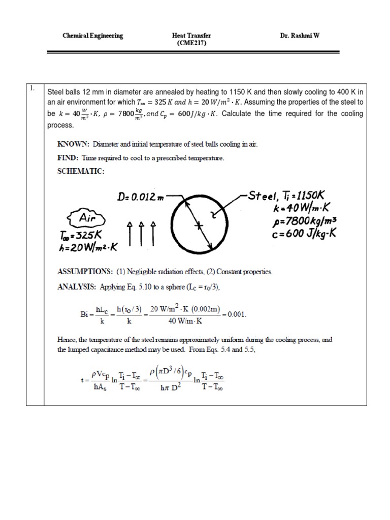 Tutorial 5 #Solution | PDF | Heat Transfer | Heat