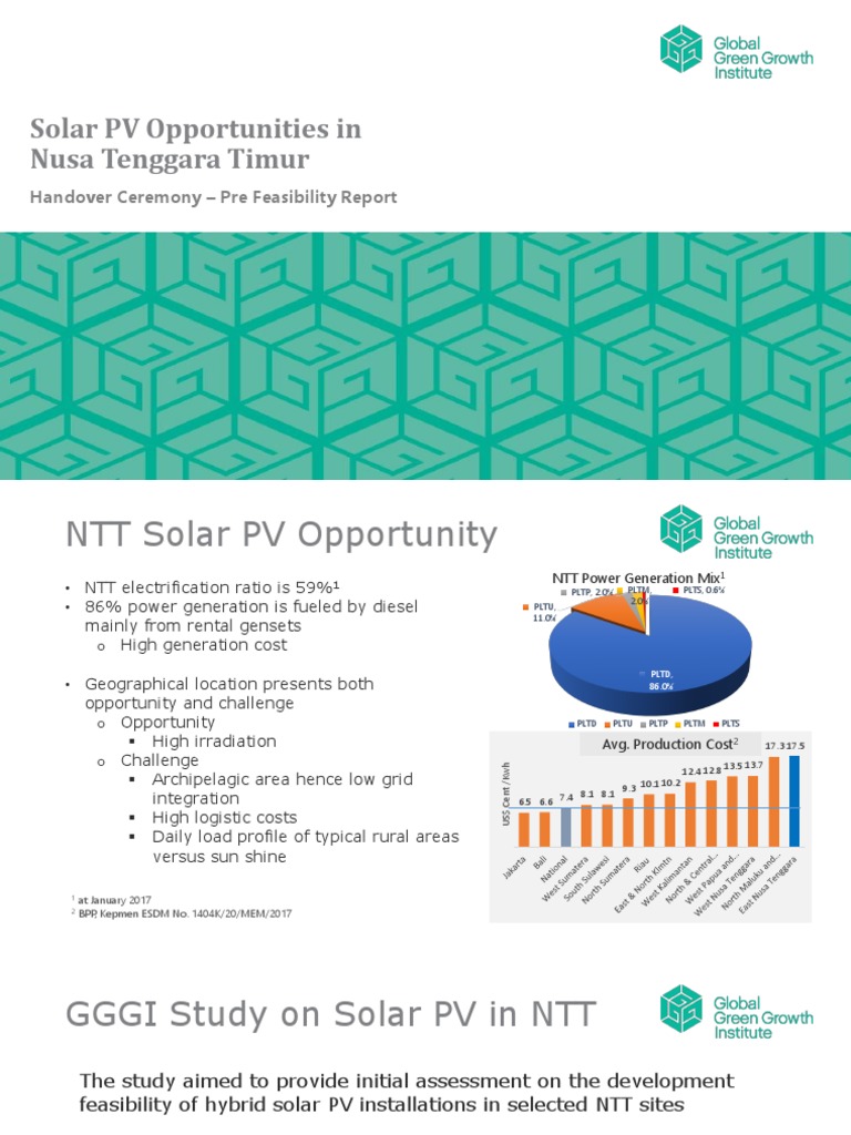 Solar PV Feasibility in NTT Report | PDF | Photovoltaics | Solar Power