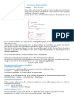 Chemical Equilibrium Notes