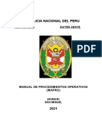 Manual de Procedimientos Operativos (MAPRO) DEPINCRI-SMP 2020