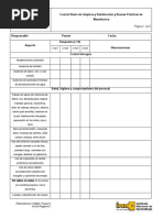 Ejemplo- Registro Control Diario de Limpieza y Desinfección y Buenas Prácticas de Manufactura