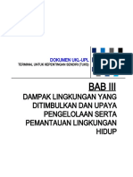 Bab III - Dampak Lingkungan Yang Ditimbulkan Dan Upaya Pengelolaan Serta Pemantauan Lingkungan Hidup