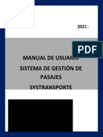 Manual de Usuario Sistema de Ventas de Pasaje