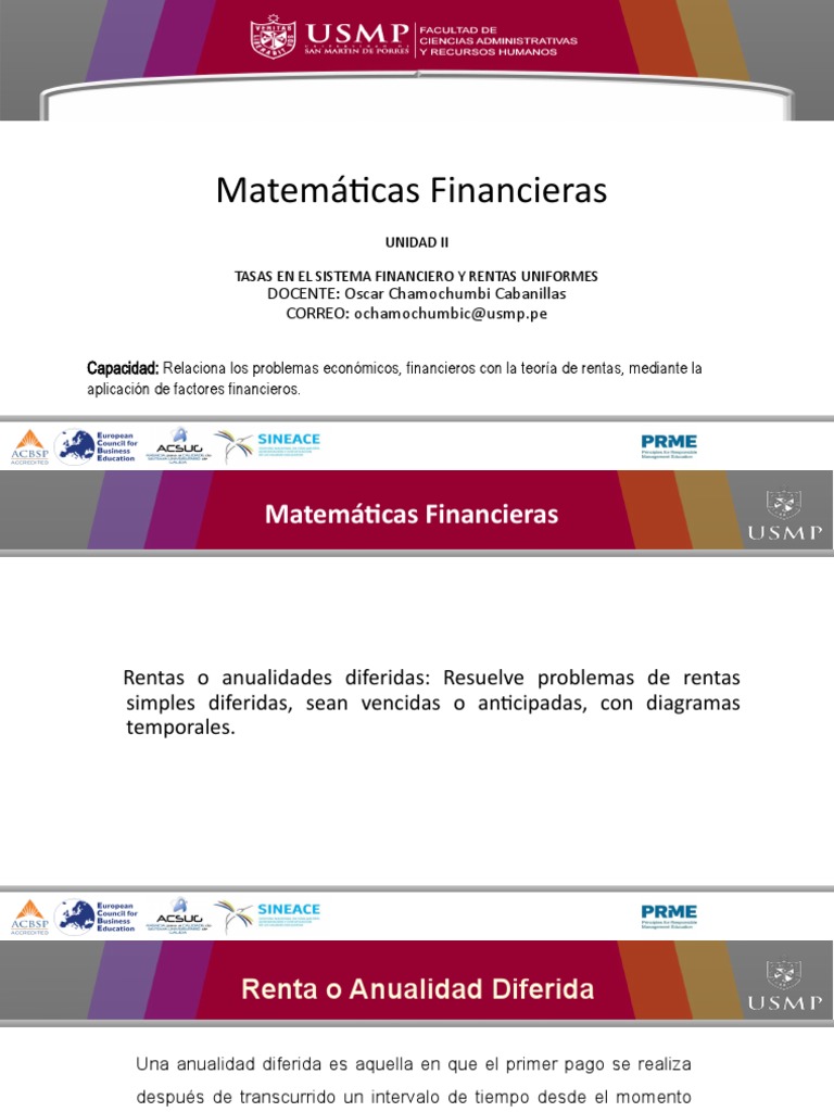 Matemáticas Financieras Unidad II- IV | PDF | Finanzas Matemáticas ...