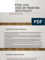 Chapter 5 Civil Services PK and Health Policy