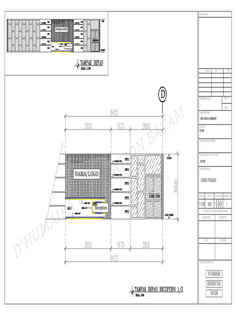Contoh Denah Supermarket | PDF