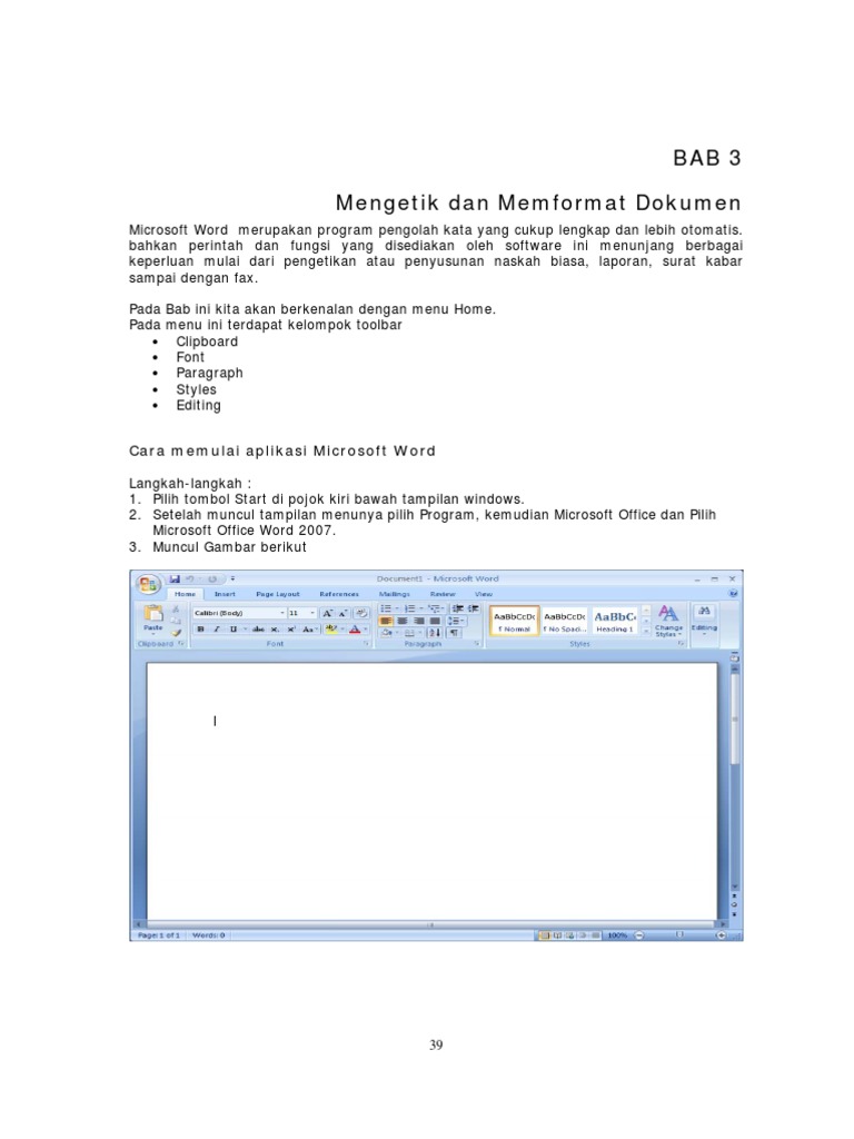 Bab 3 Microsoft Word 1 | PDF