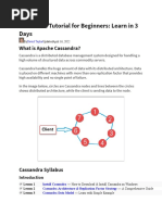 Cassandra Tutorial For Beginners: Learn in 3 Days: What Is Apache Cassandra?