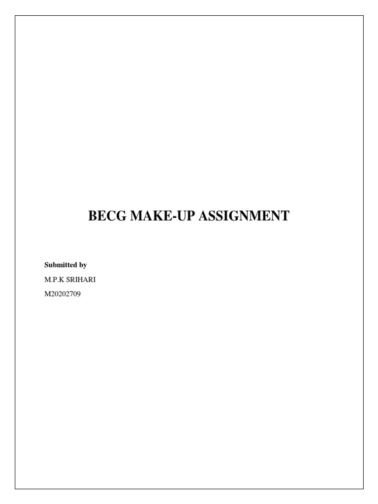 what is make up assignment