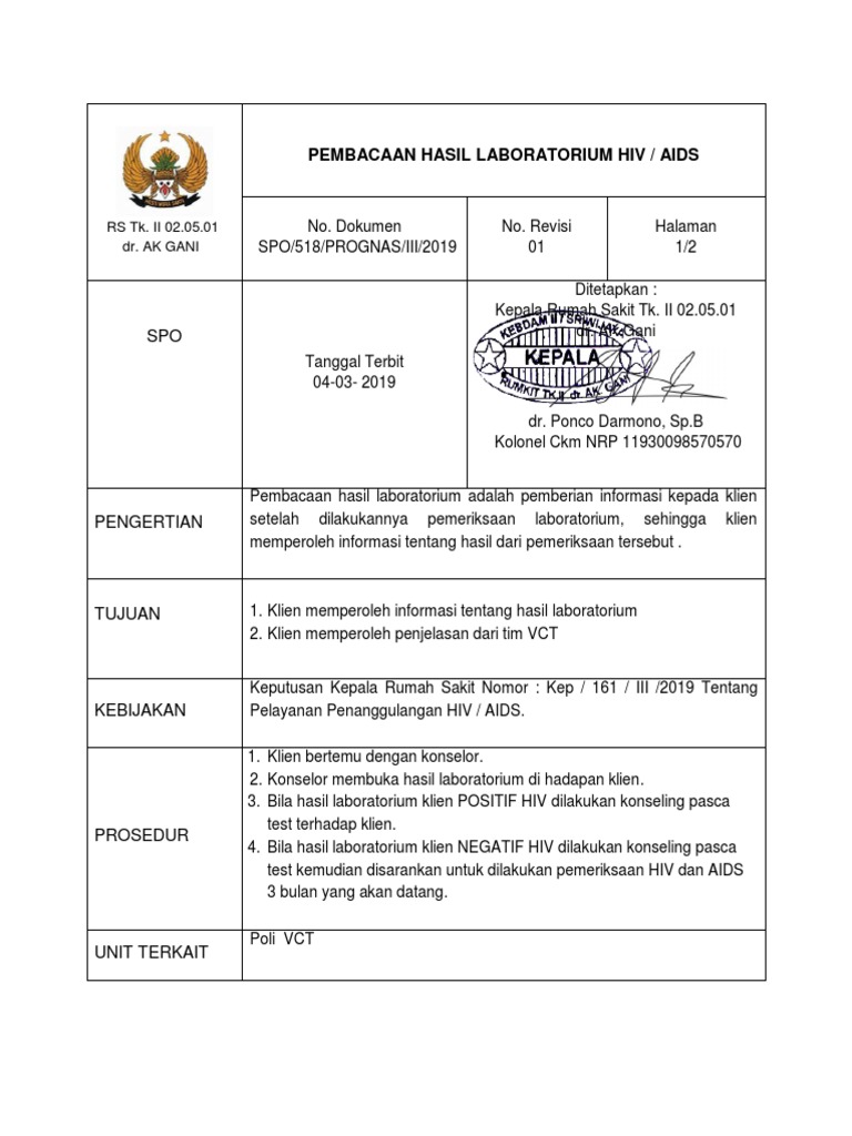 Komunikasi Hasil Pemeriksaan Hiv Aids Pdf