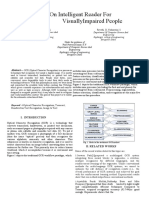 Surrvey Paper On Intelligent Reader For Visually Impaired People