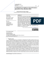 A Path Analysis of Diagnosis of Employee Job Performance: Implications of The Education Office