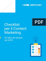 Checklist Per Content Marketing