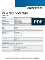 dLAN® 550 Duo+: Technical Data