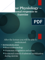Exercise Physiology Lec-3 (Hormonal Esponses To Xercise) Complete