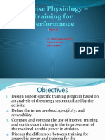 Training For Performance (Part-A