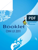 Booklet Olimpiade Ilmiah Mahasiswa Universitas Indonesia 2011