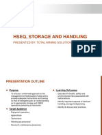 TMS HSEQ Storage and Handling (Level 1)
