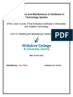 Plan Installation and Maintenance of Hardware in Technology System