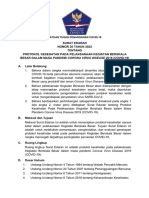 Se Ka Satgas Nomor 20 Tahun 2022 Protokol Kesehatan Pada Pelaksanaan Kegiatan Berskala Besar Dalam Masa Pandemi Corona Virus Disease 2019 Covid 19