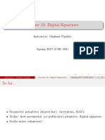 Lecture 13: Digital Signatures: Instructor: Omkant Pandey