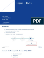 5G Planning Topics - Part 3