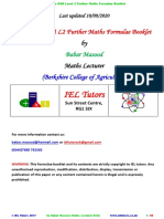 All in One L2 Further Maths Formulae Booklet