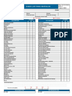 IPM-FOR-SSO-013 Check List para Vehículos