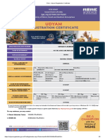 MSME - Udyam Registration Certificate