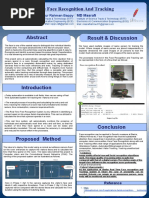 Poster On Real Time Face Recognition - Team Rhetoricians