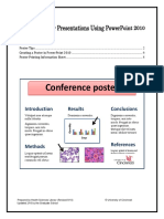 Creating Poster Presentations Using PowerPoint 2010