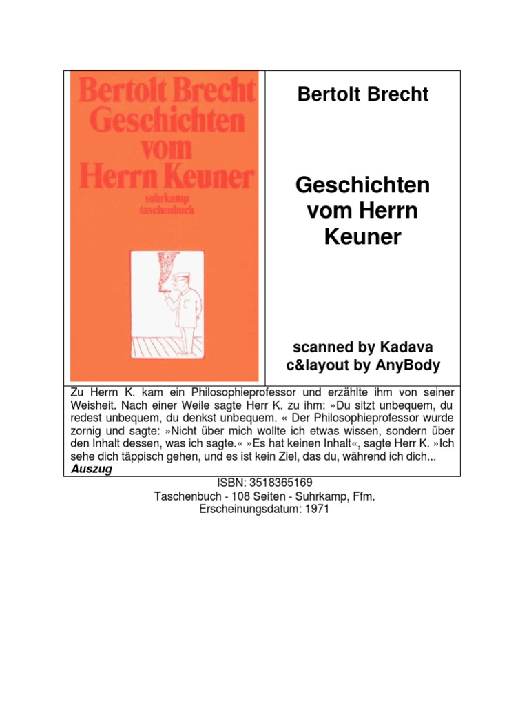 Bertolt Brecht Maßnahmen Gegen Die Gewalt Analyse