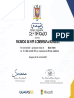 Certificado: Ricardo Xavier Consuegra Bosquez