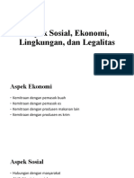 Aspek Sosial, Ekonomi, Lingkungan, dan