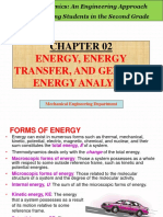 Energy, Energy Transfer, and General Energy Analysis: Mechanical Engineering Department