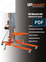 MLI Material Lifts: Industrial Pro Series