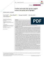 Diversity Patterns of Native and Exotic Fish Species Suggest Homogenization Processes, But Partly Fail To Highlight Extinction Threats